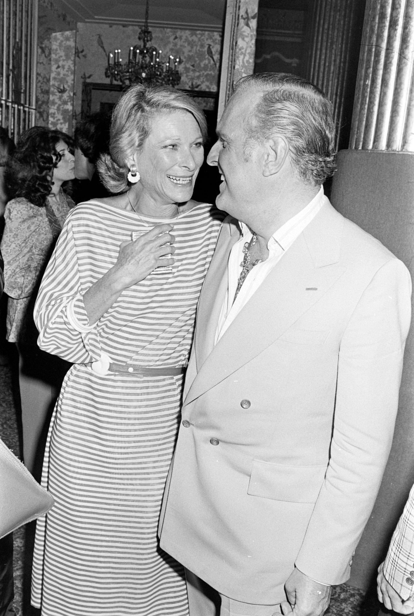 Nan Kemper Joins A Reception, 1974