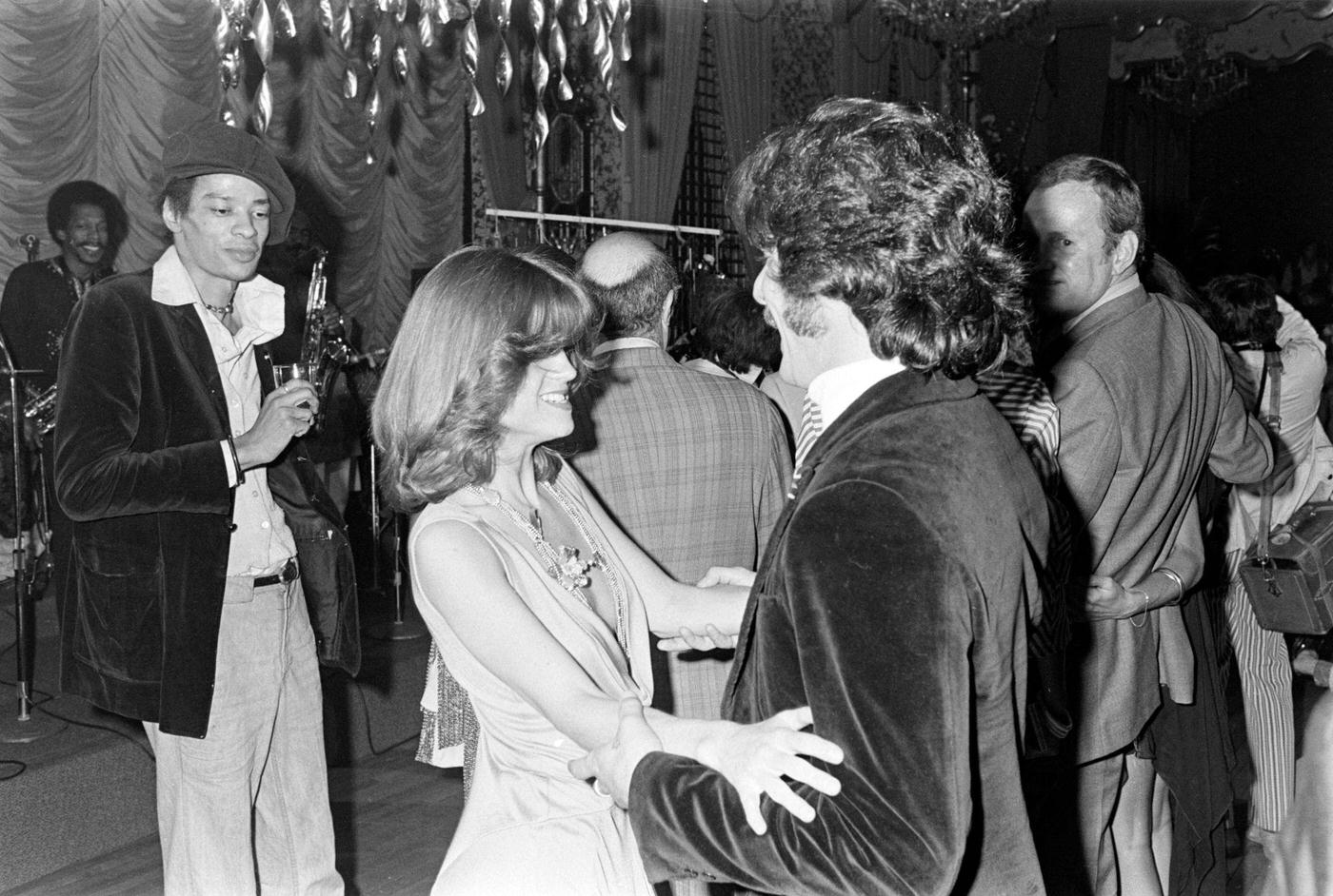 Geraldo Rivera Dances At A Reception After Sly Stone'S Wedding, 1974