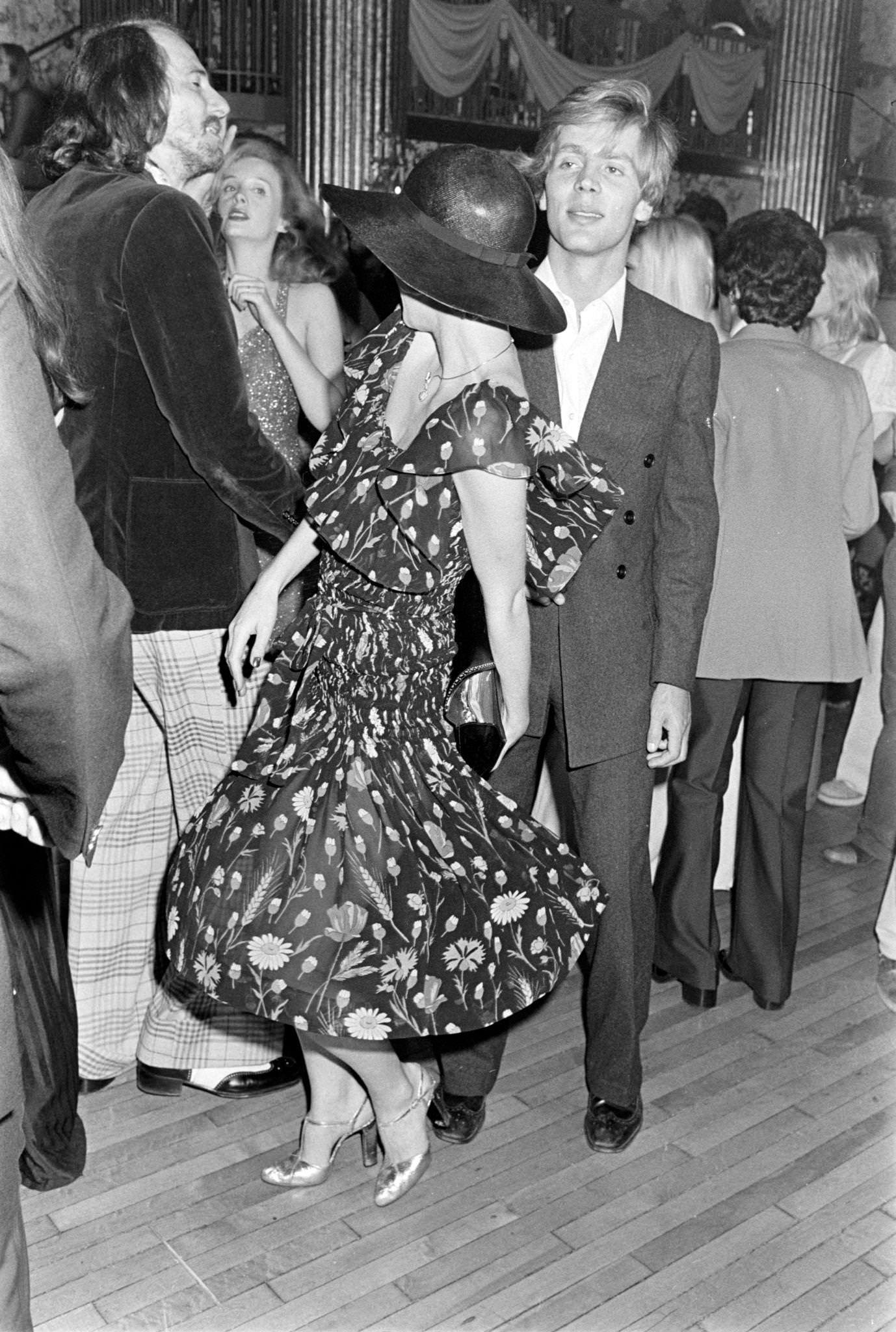 Loulou De La Falaise Dances At A Reception At The Waldorf-Astoria Hotel, 1974