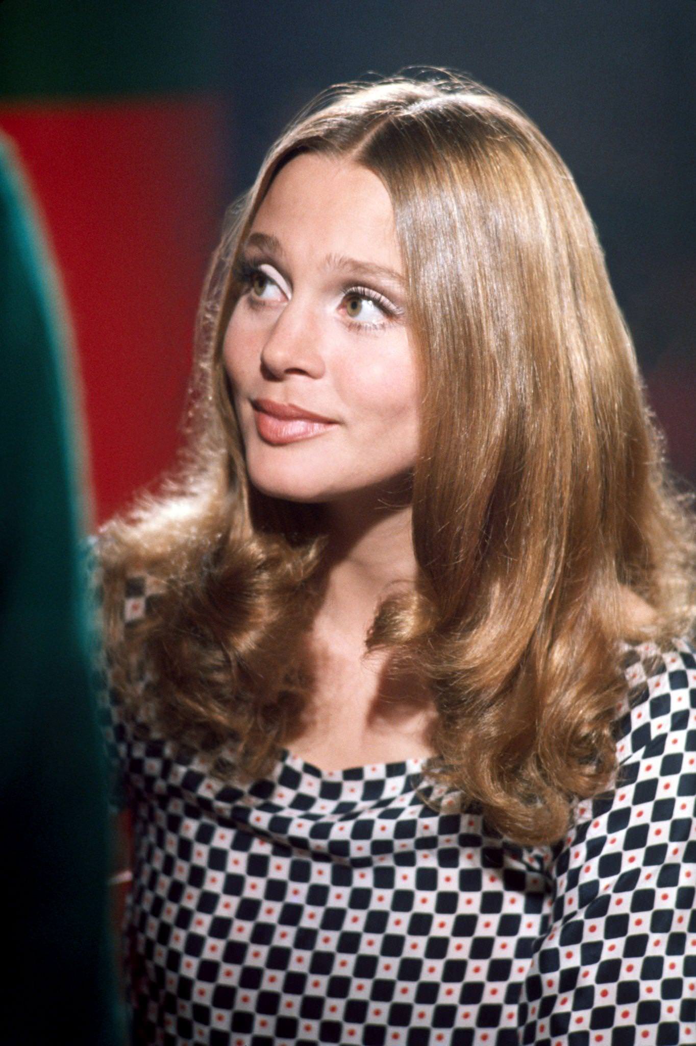 Leigh Taylor-Young On A Set In Paris, 1969.