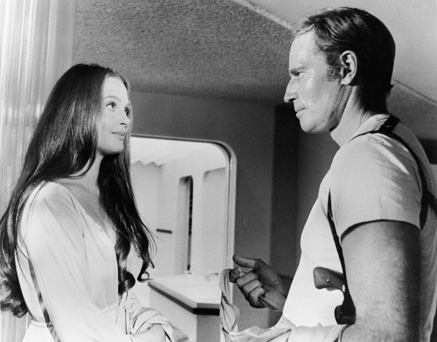 Charlton Heston And Leigh Taylor-Young In 'Soylent Green,' 1973.