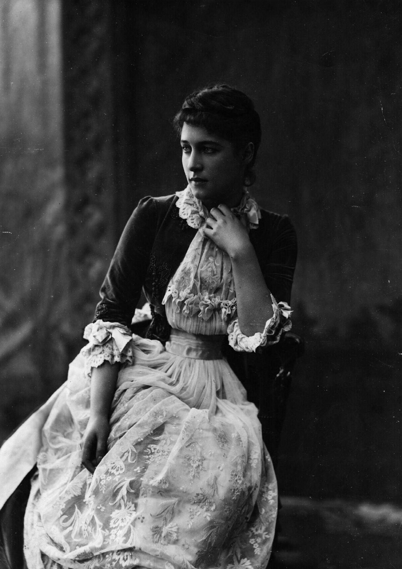 Lillie Langtry Radiates Charm, Circa 1880.