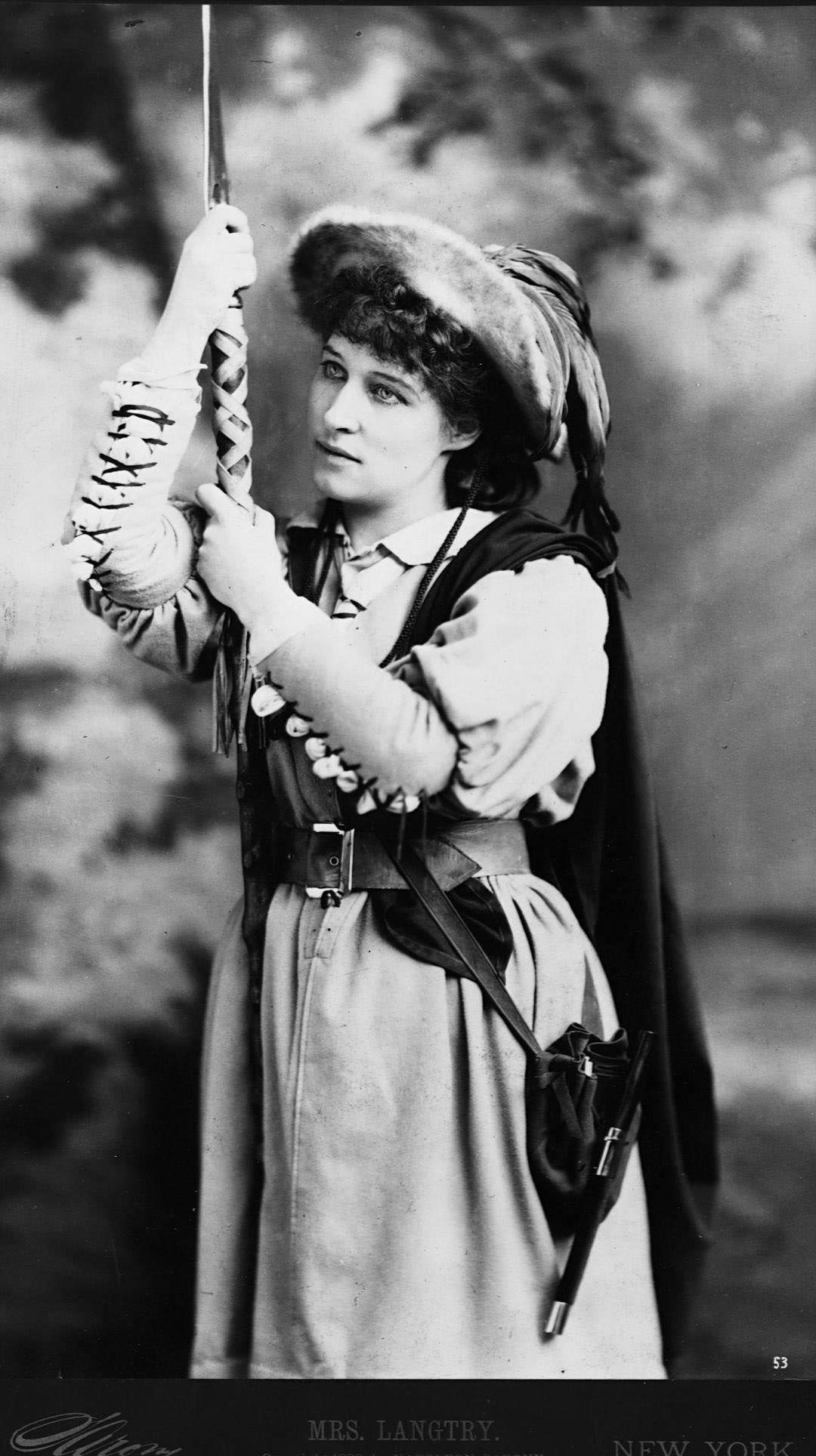 Lillie Langtry In Costume Captured In A Vintage Photo.