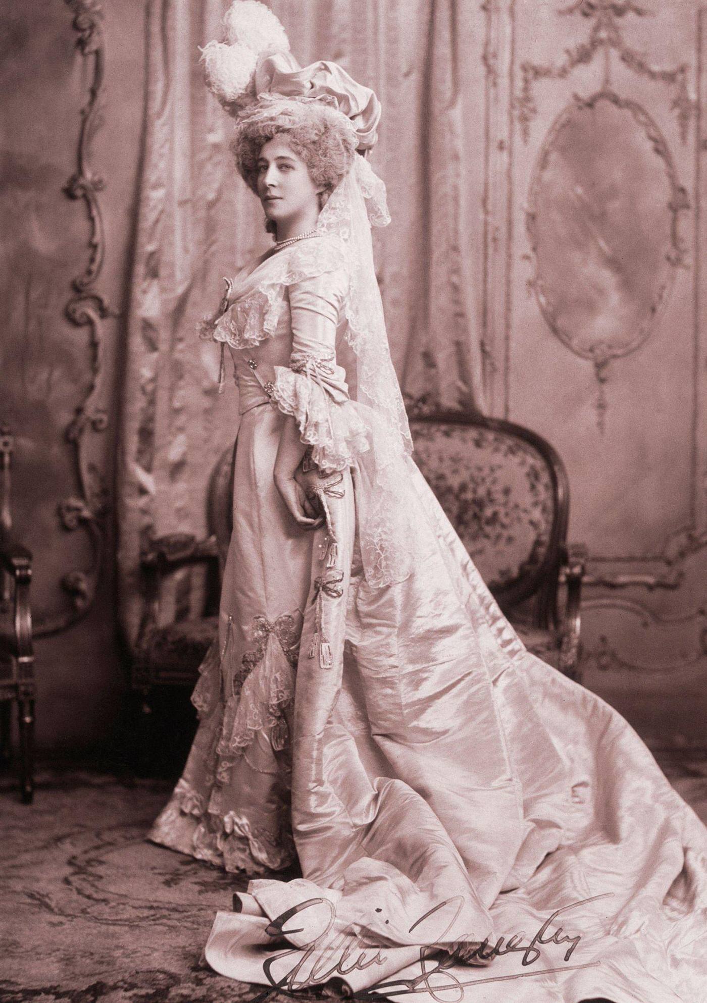 Lillie Langtry Captured In A Vintage Photograph.