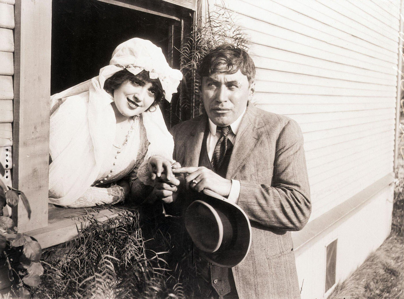 Mable Normand And Mack Sennett, Members Of The Keystone Comedies, 1934.