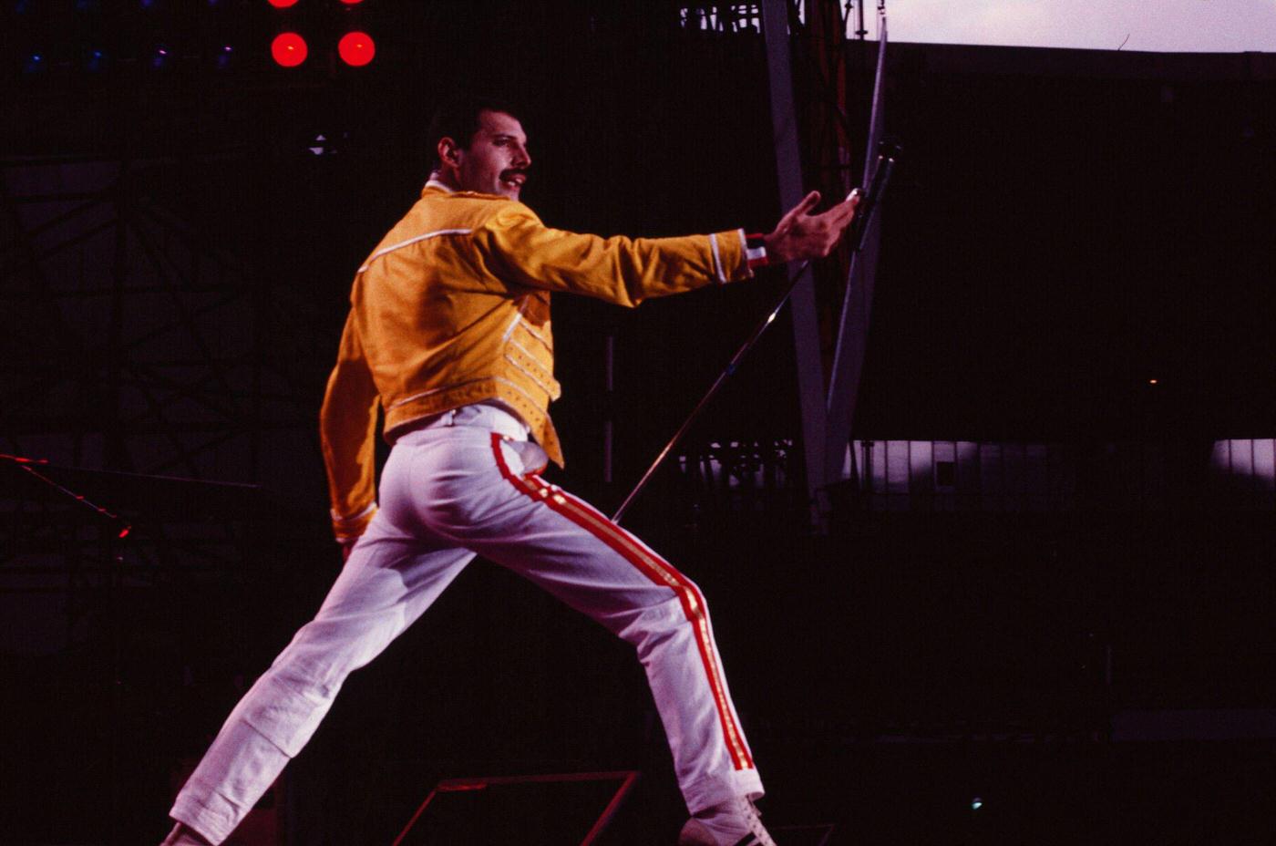 Freddie Mercury At Queen Concert, 1986.