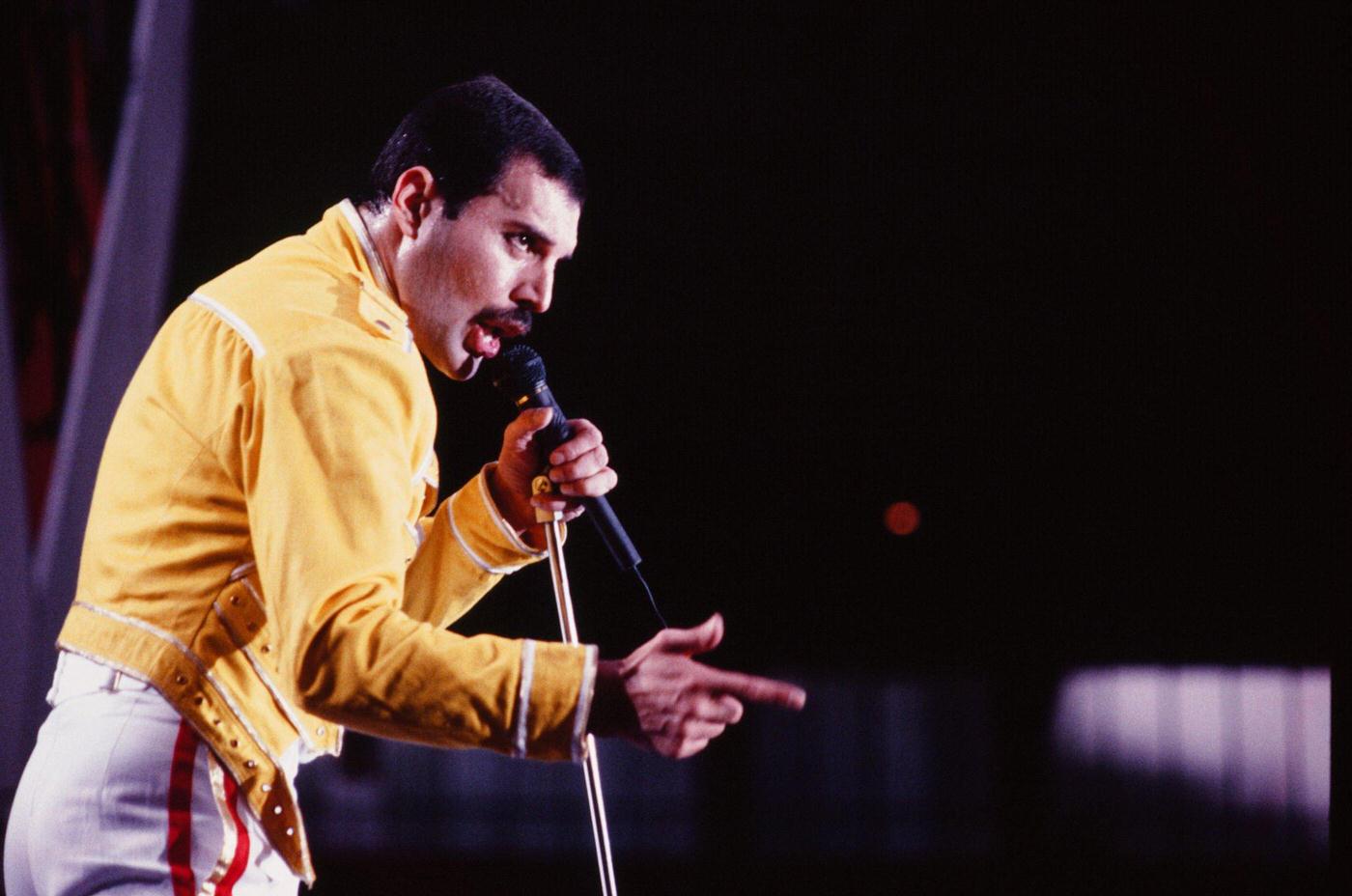 Freddie Mercury At Queen Concert, 1986.