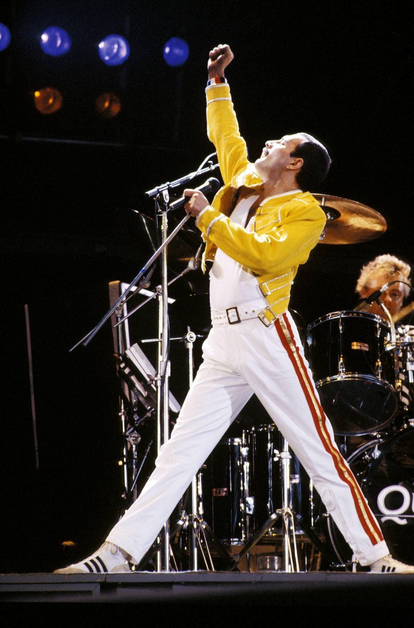 Queen Performing On Stage During The Magic Tour, 1986.