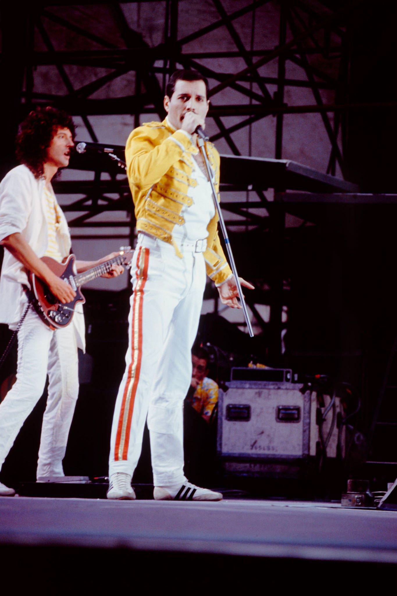 Queen With Freddie Mercury In Cologne, 1986.