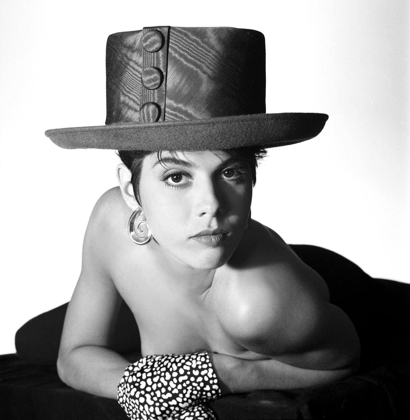 Actress Marissa Tomei Poses For A Portrait In Los Angeles, 1987.