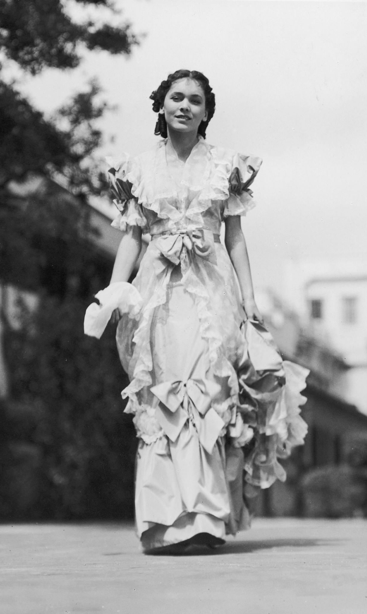 Maureen O'Sullivan In Costume For 'Anna Karenina', 1934