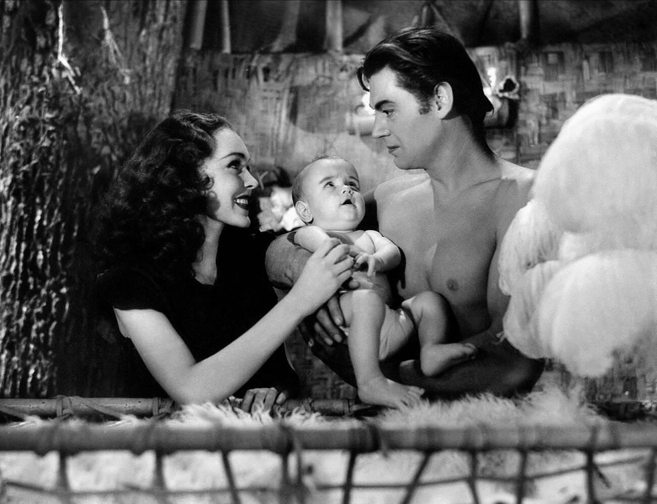 Maureen O'Sullivan And Johnny Weissmuller In &Amp;Quot;Tarzan Finds A Son!&Amp;Quot; (1939). Characters: Tarzan. June 16, 1939.