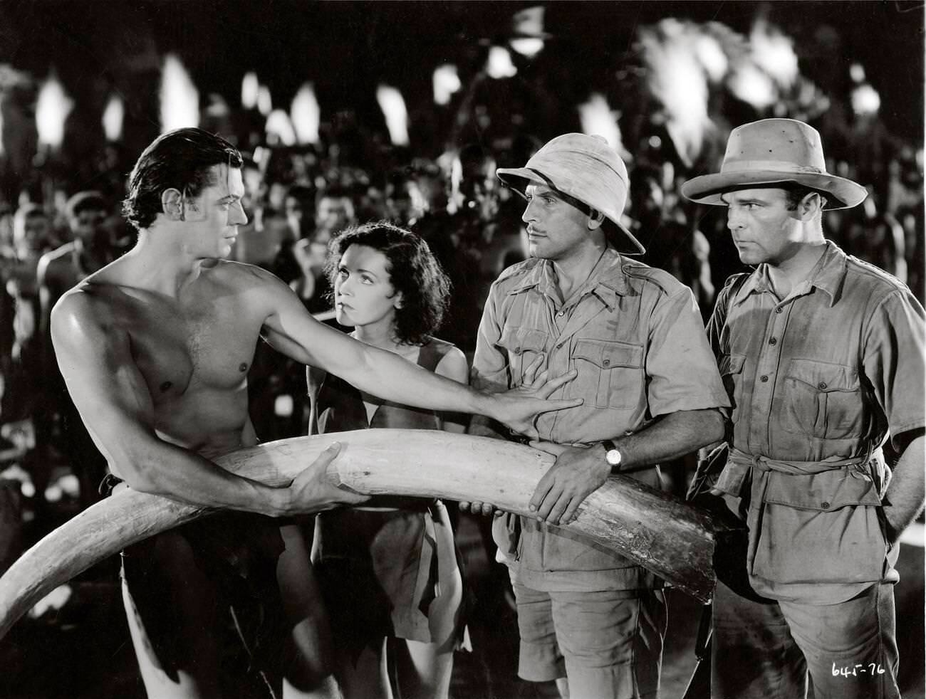 &Amp;Quot;Tarzan And His Mate&Amp;Quot; (1934), Johnny Weissmuller, Maureen O'Sullivan, Paul Cavanagh, And Neil Hamilton.