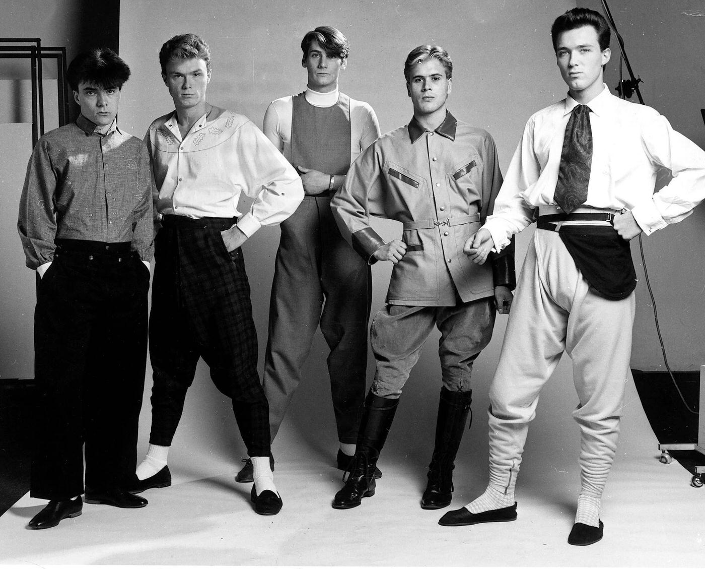 Spandau Ballet Pictured In The Daily Mirror Studio, 1980.