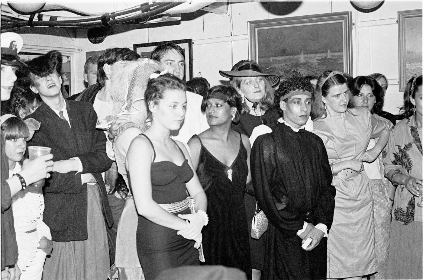 New Romantics Fans Watch Spandau Ballet Performing At Their Hms Belfast Gig, 1980.