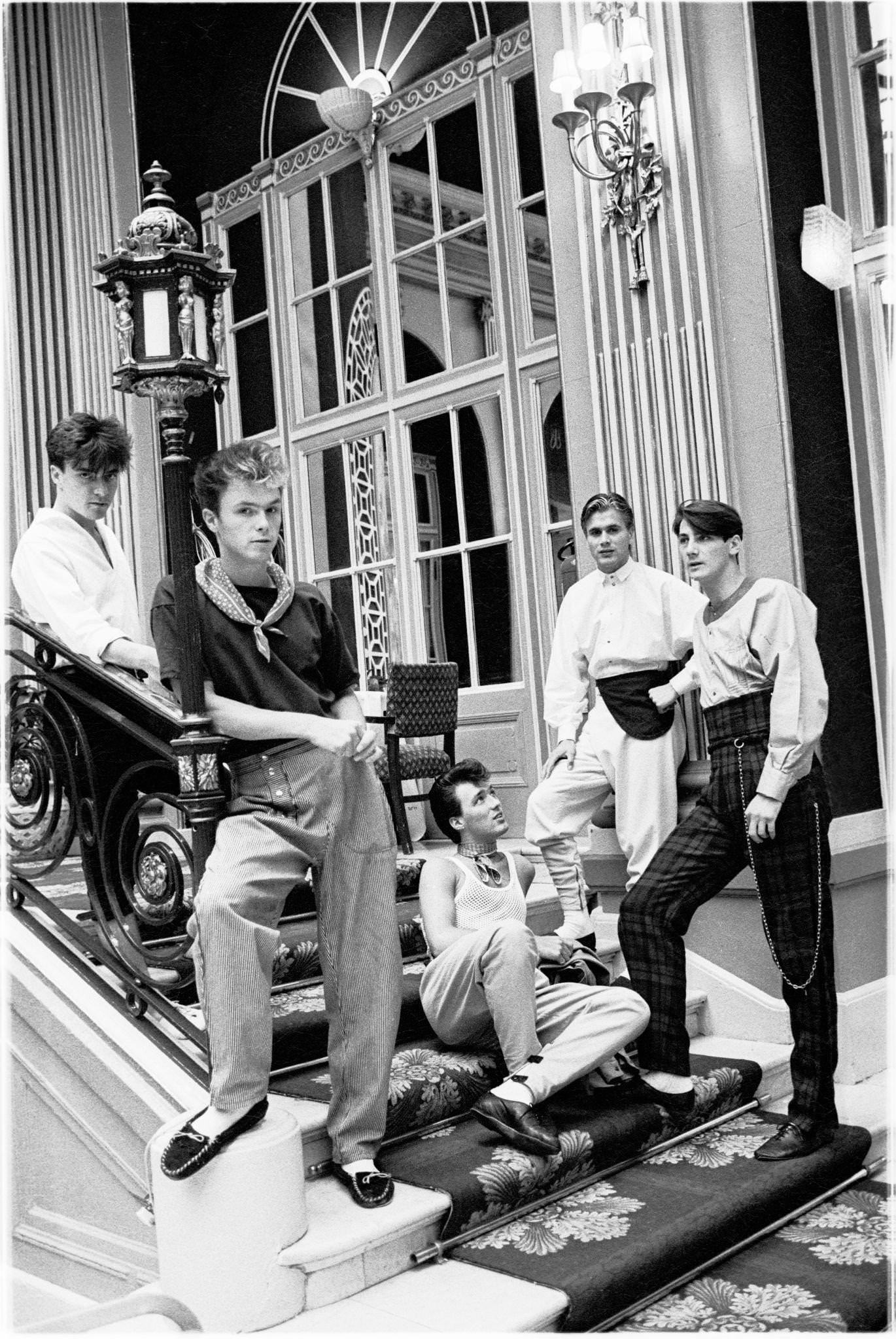 Spandau Ballet Posed In The Ritz Hotel, London, 1980.