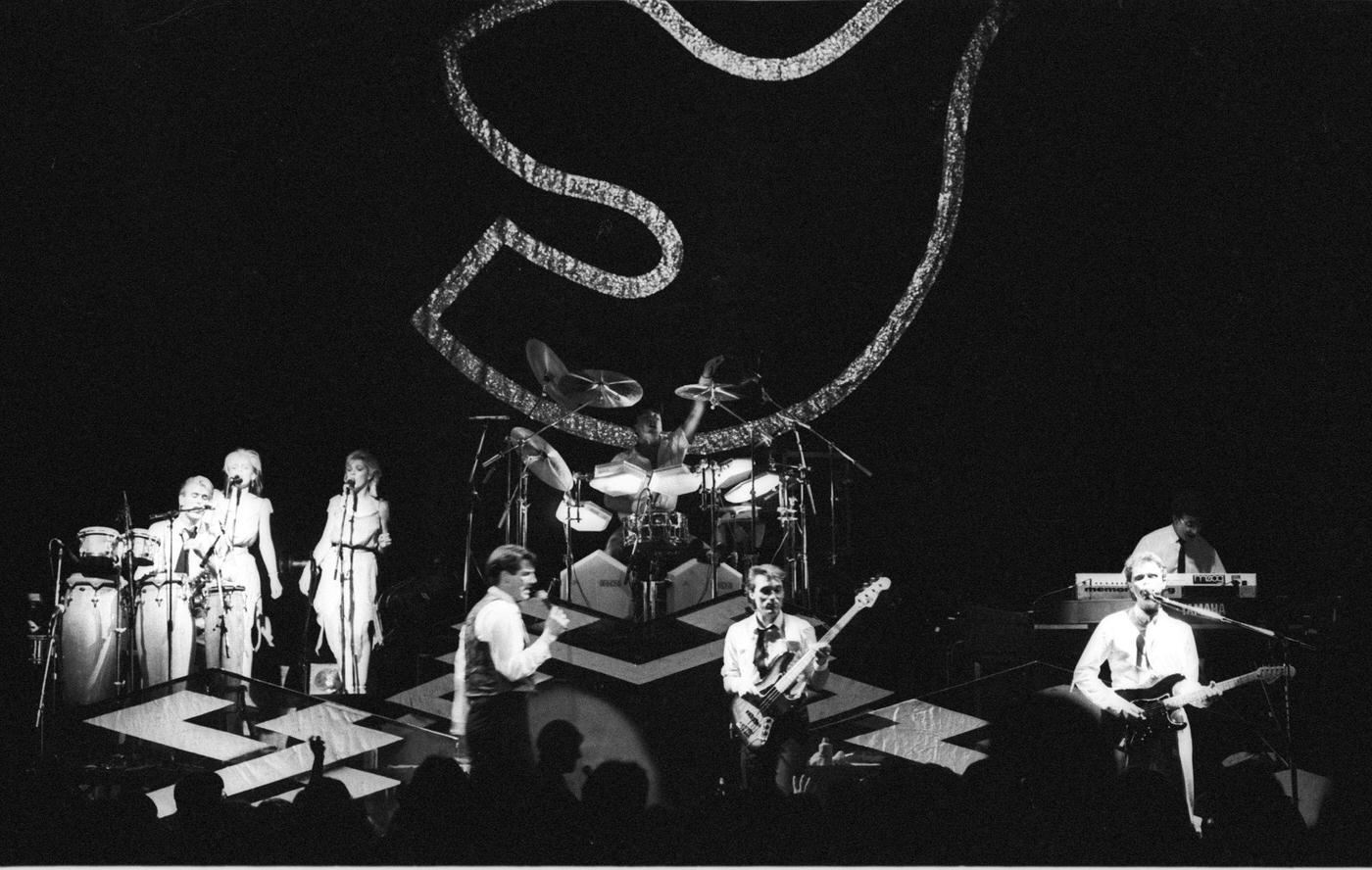 Spandau Ballet Performing Onstage In Los Angeles, 1983.