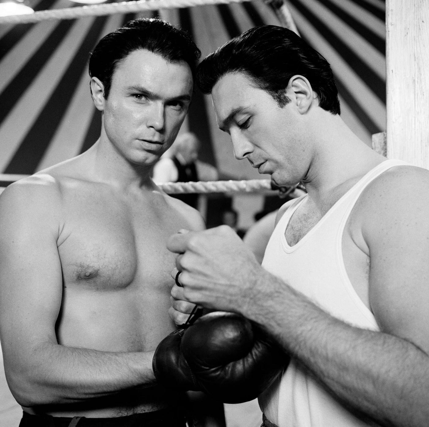 Actors And Real-Life Brothers Gary Kemp And Martin Kemp During The Filming Of &Amp;Quot;The Krays&Amp;Quot; (1990), 1989.