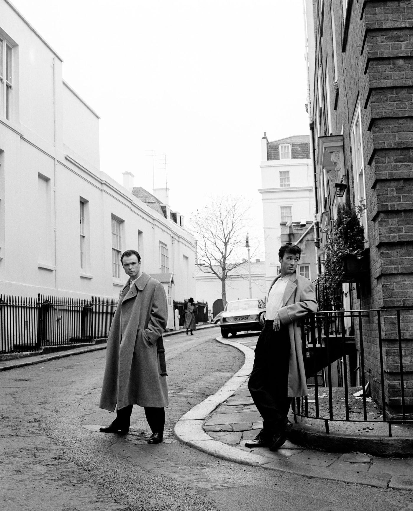 Brothers Gary Kemp And Martin Kemp Promote The Movie 'The Krays', 1990.