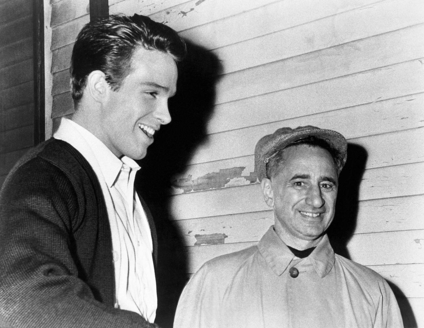 Director Elia Kazan With Actor Warren Beatty In &Amp;Quot;Splendor In The Grass&Amp;Quot;, 1961.