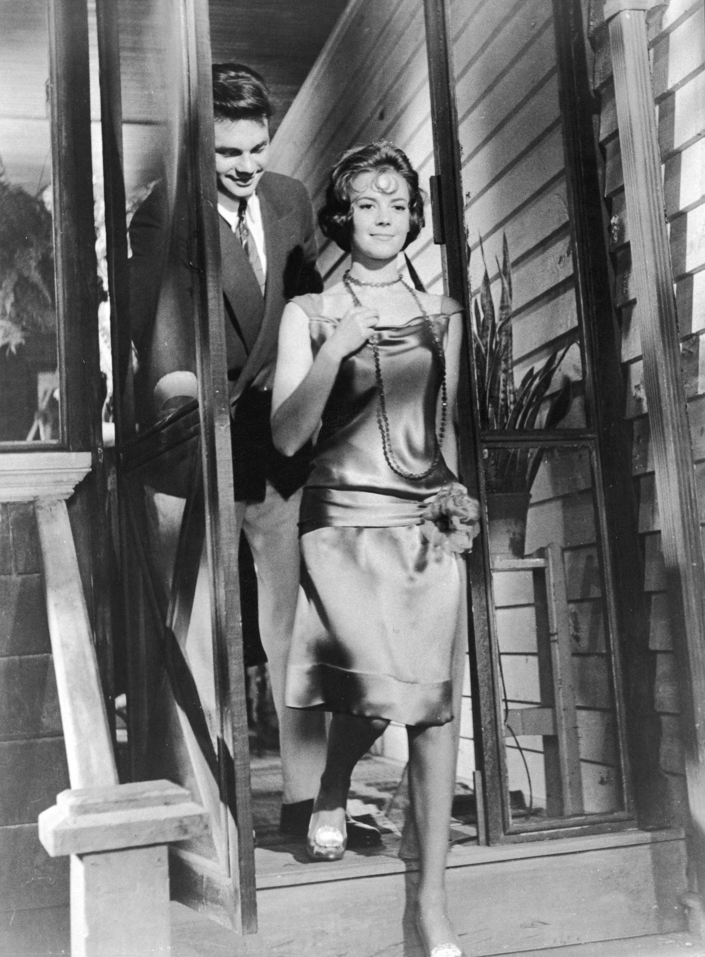Natalie Wood And Warren Beatty Walk Through A Doorway In &Amp;Quot;Splendor In The Grass&Amp;Quot;, 1961.