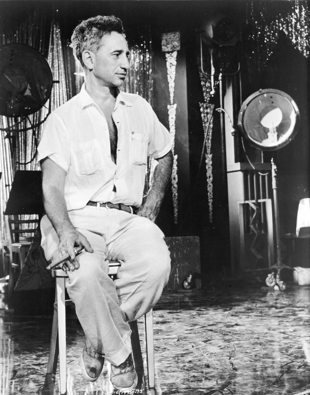 American Film Director Elia Kazan On The Set Of &Amp;Quot;Splendor In The Grass,&Amp;Quot; 1961