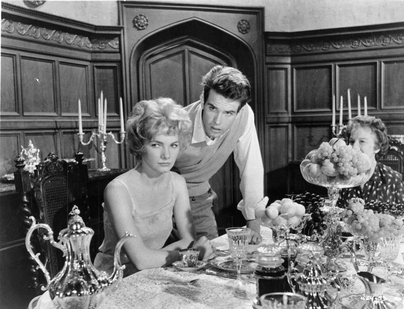Barbara Loden At The Table As Warren Beatty Looks In &Amp;Quot;Splendor In The Grass&Amp;Quot;, 1961.