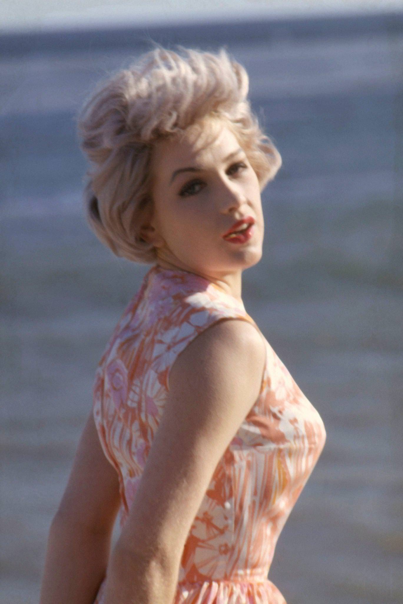 Stella Stevens Posing By Ocean, 1960S