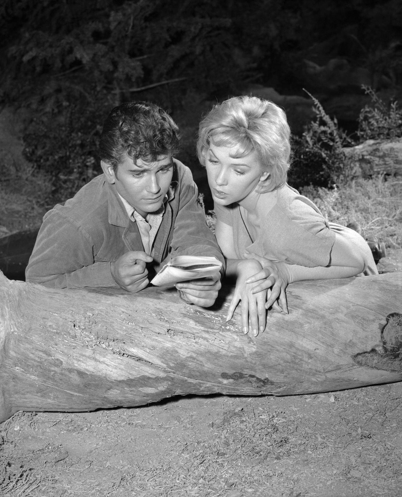 Michael Landon And Stella Stevens In &Amp;Quot;Bonanza&Amp;Quot; Episode &Amp;Quot;Silent Thunder.&Amp;Quot;