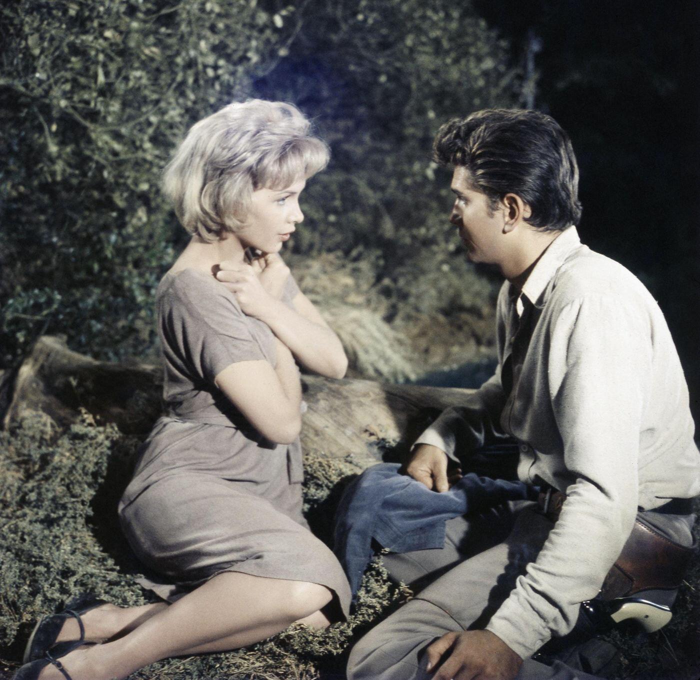 Stella Stevens And Michael Landon In &Amp;Quot;Bonanza&Amp;Quot; Episode &Amp;Quot;Silent Thunder.&Amp;Quot;