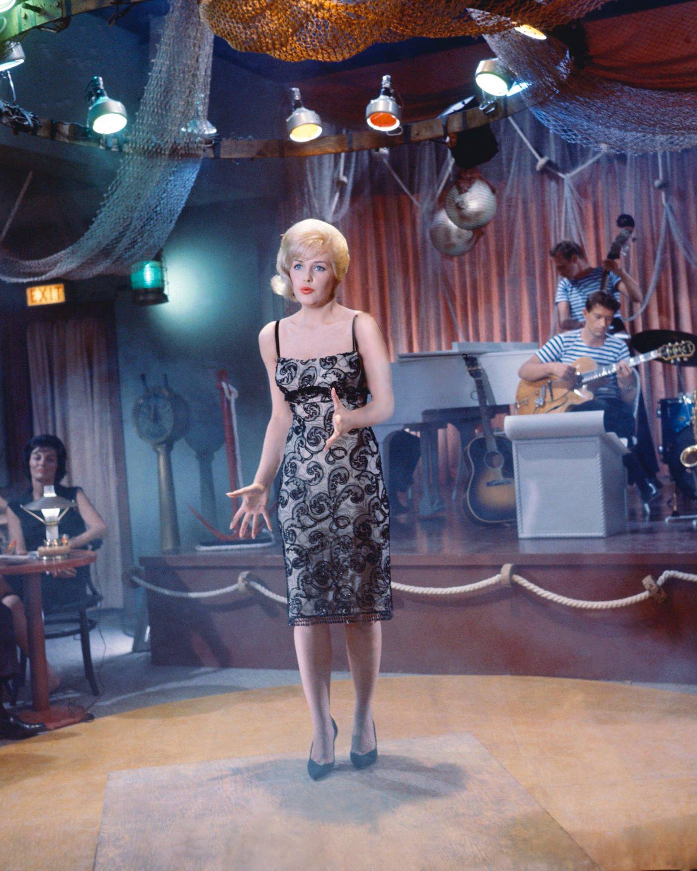 Stella Stevens Plays A Nightclub Singer In 'Girls! Girls! Girls!', 1962.