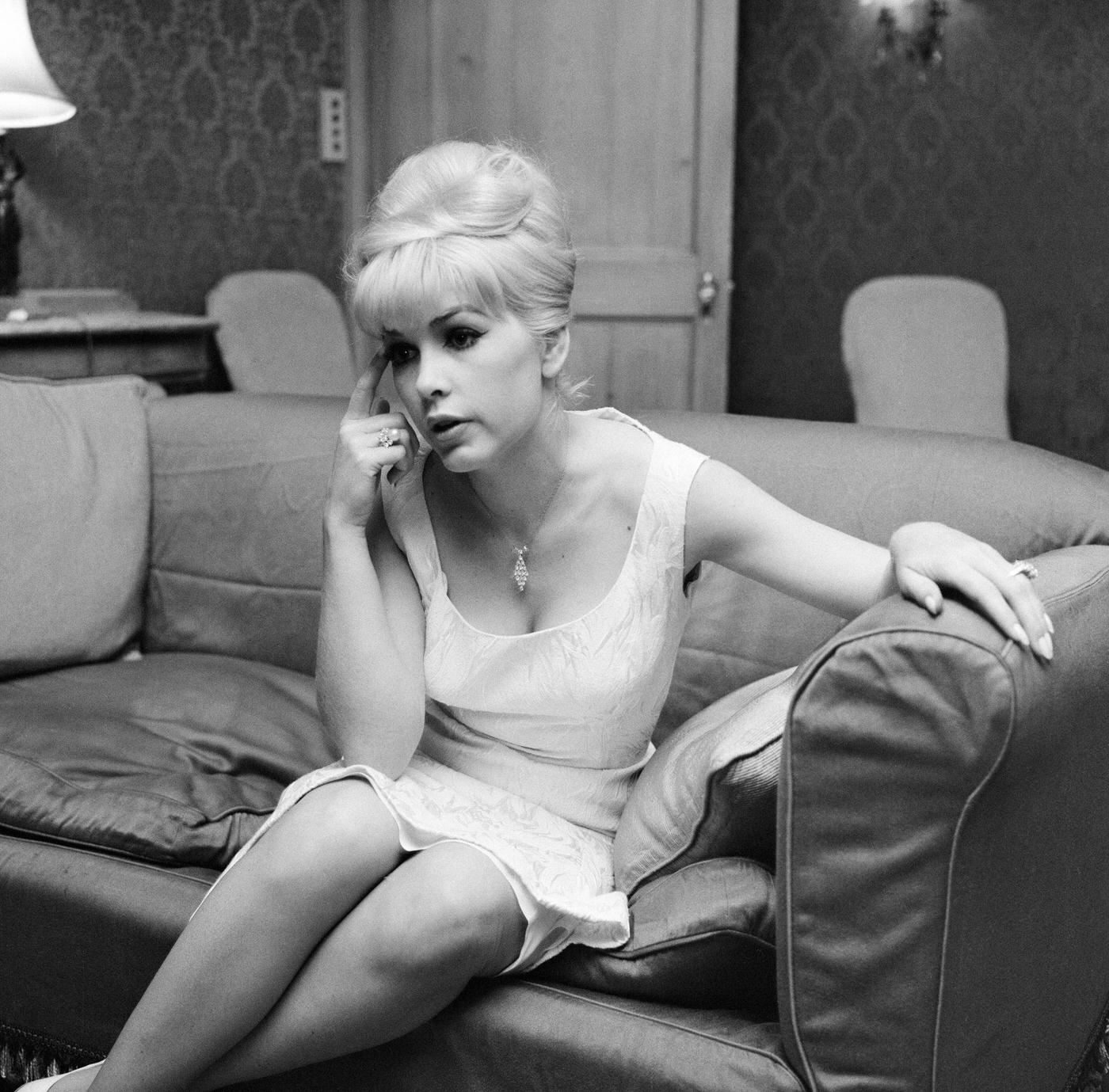 Stella Stevens In London Promoting The Film 'The Secret Of My Success', 1964.