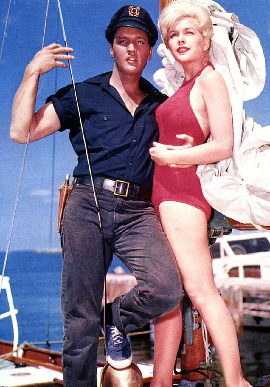 Elvis Presley And Stella Stevens In 'Girls! Girls! Girls!', 1962.