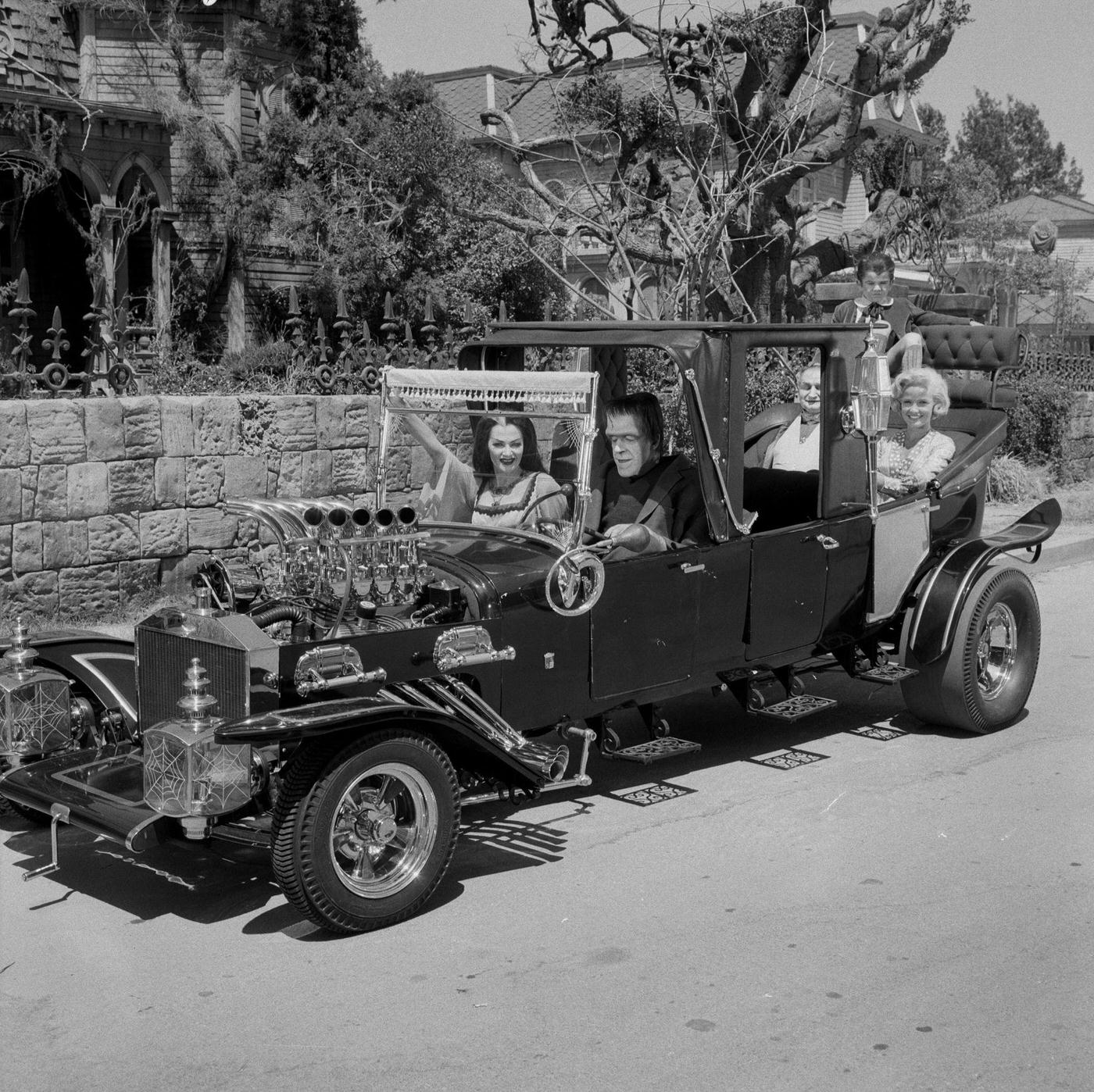 The Munsters In The Munster Koach, July 29, 1964.