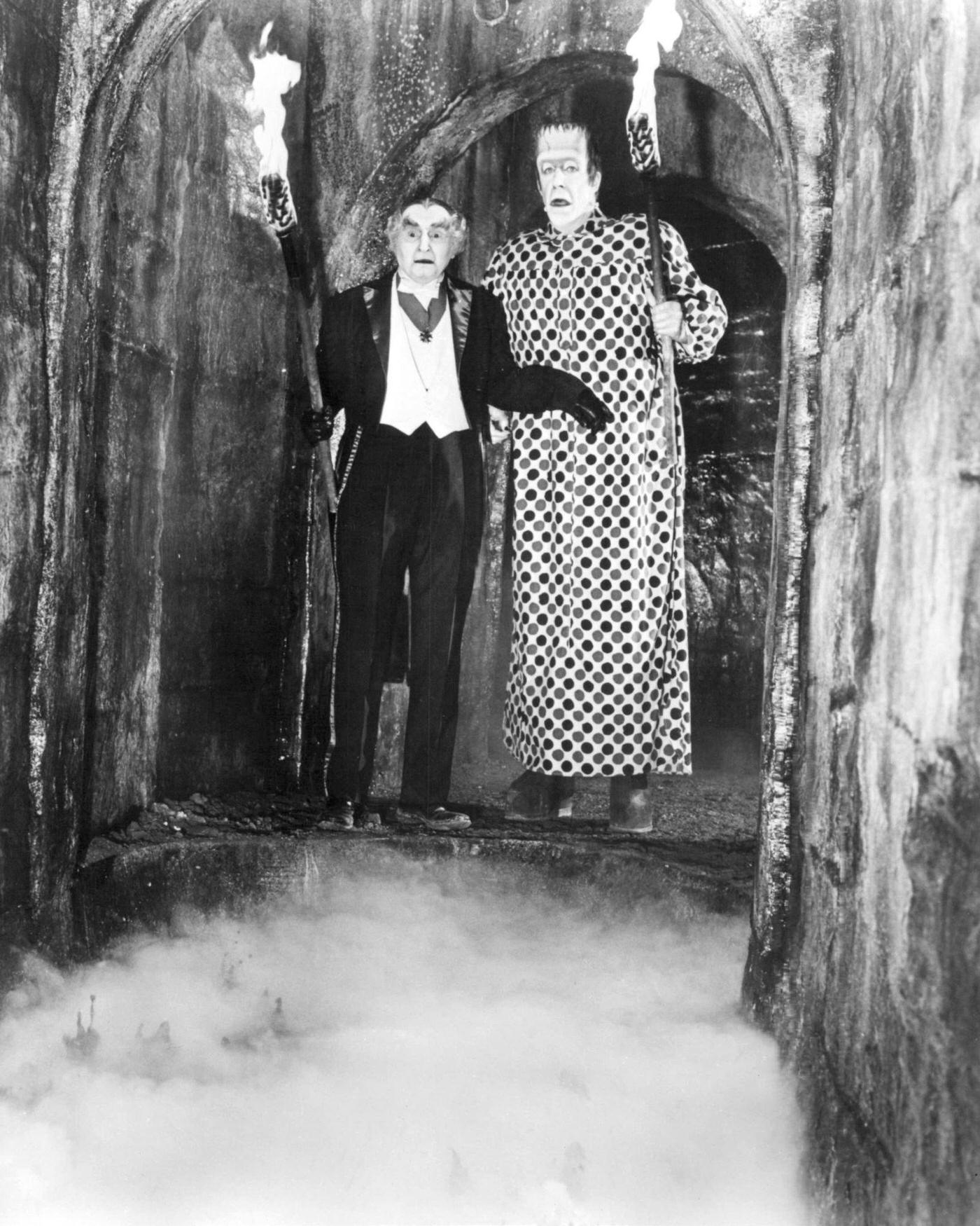 Al Lewis And Fred Gwynne In A Promotional Portrait For 'The Munsters,' Circa 1965.