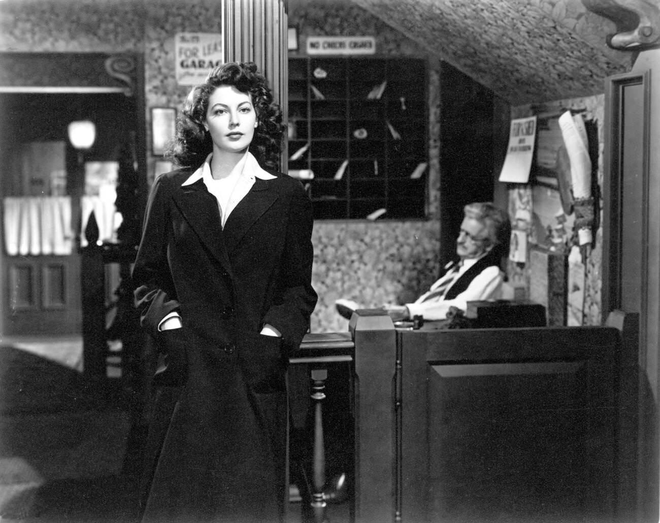 Burt Lancaster, Ava Gardner, Mark Hellinger On The Set Of &Amp;Quot;The Killers,&Amp;Quot; Universal Pictures, 1946
