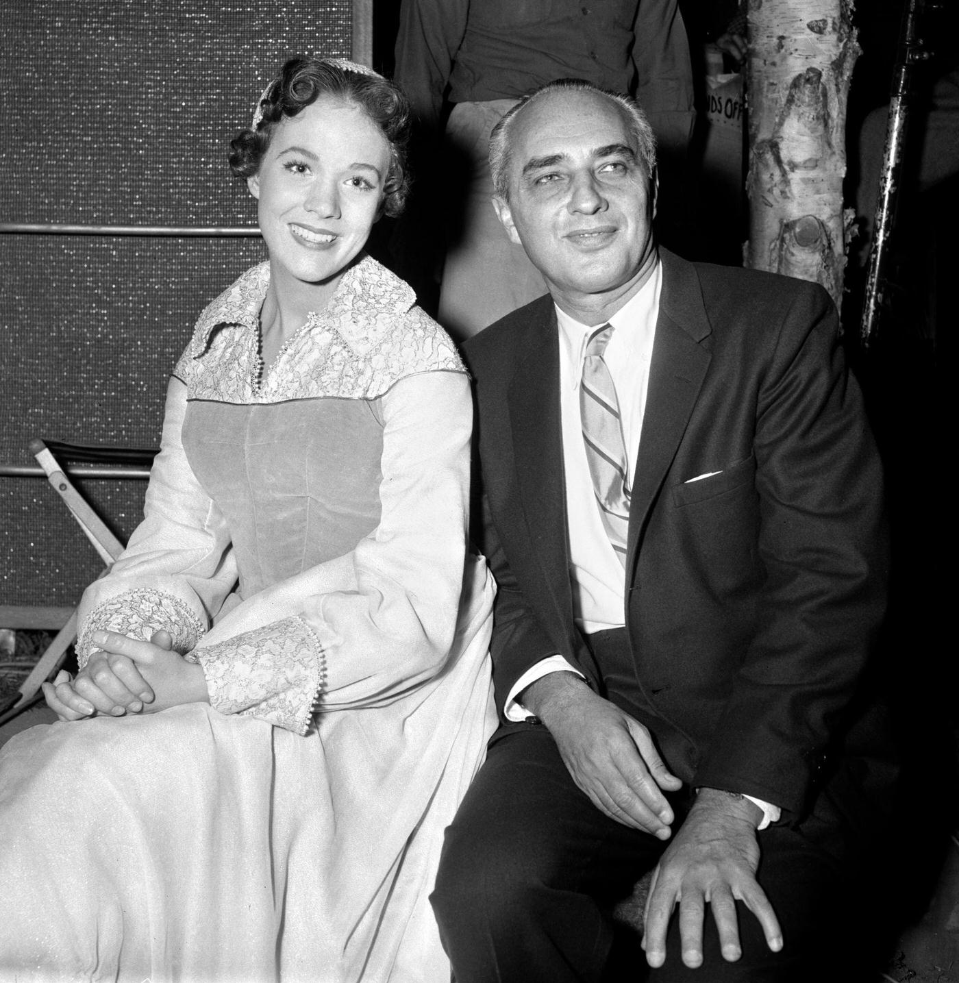 Julie Andrews In 'High Tor' Television Production, 1956.