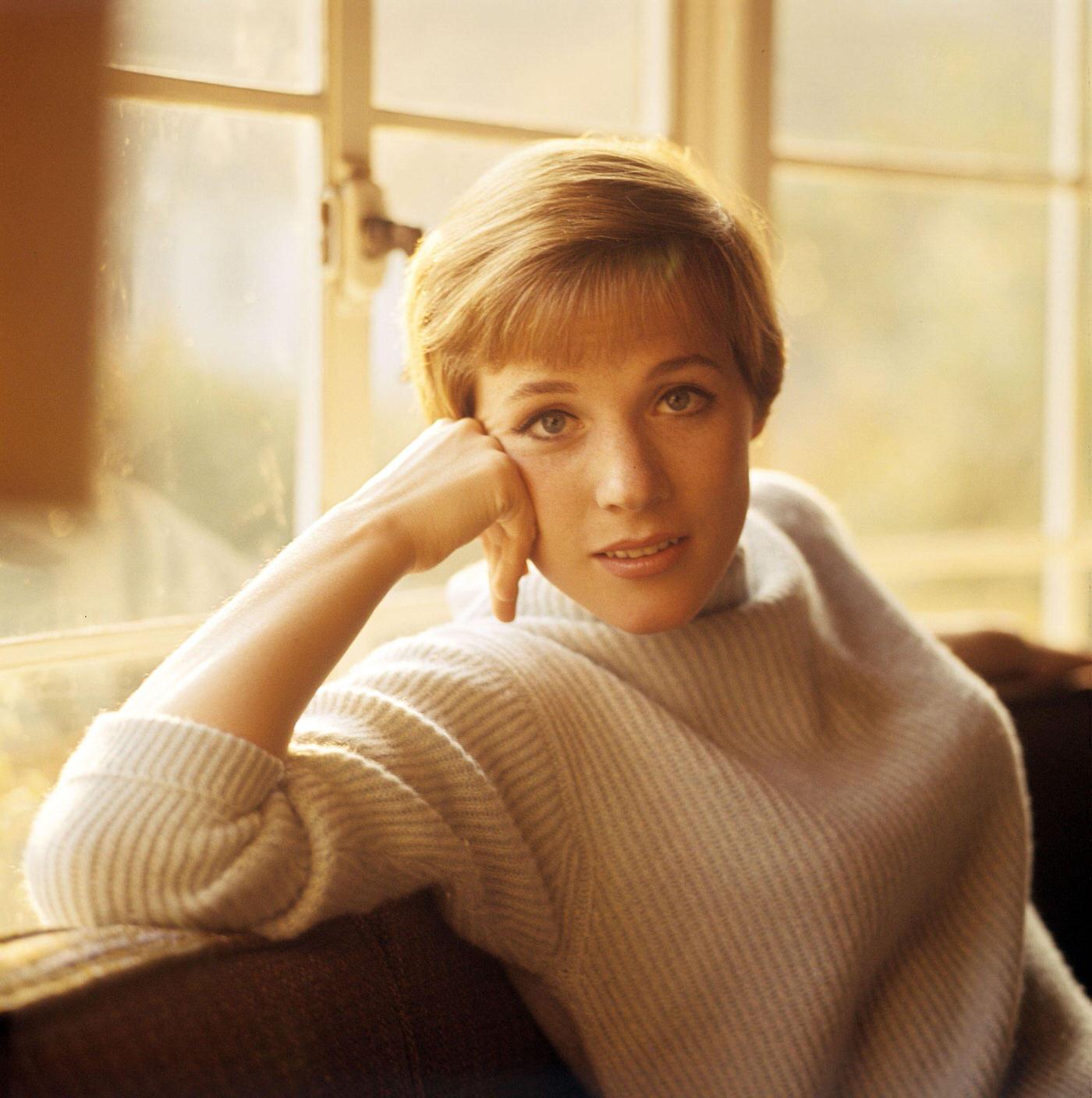 Julie Andrews Posing At Home, 1964.