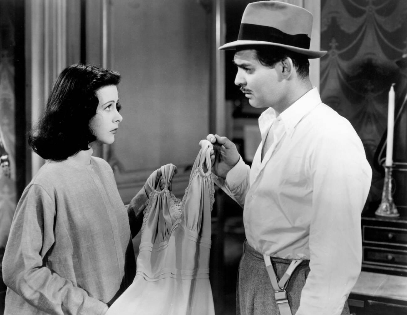 Hedy Lamarr And Clark Gable For Comrade X, 1940.