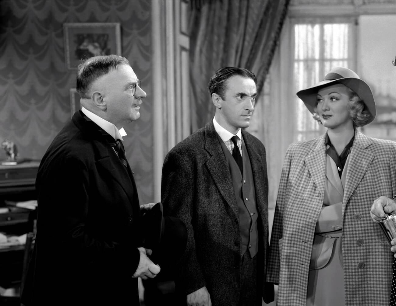 Sig Ruman, Felix Bressart, Eve Arden, And Clark Gable In Comrade X, 1940.