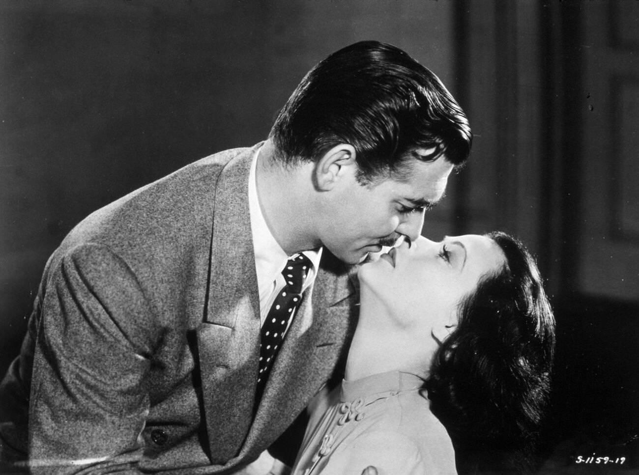 Clark Gable And Hedy Lamarr In Mgm'S Comrade X, 1940.