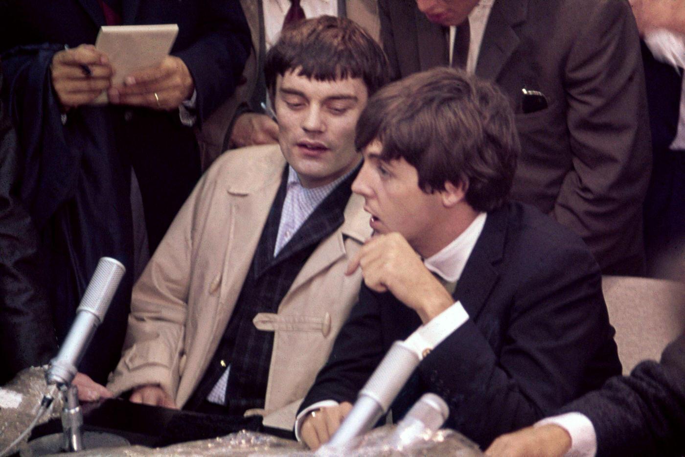 The Beatles With Jimmy Nicol During Press Conference At Schiphol Airport, Holland, 1964.