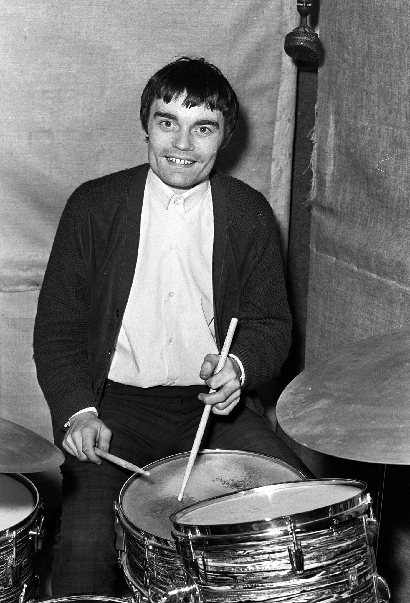 Jimmy Nicol Replacing Ill Ringo Starr During Beatles Tour Of Denmark And Holland, 1964.
