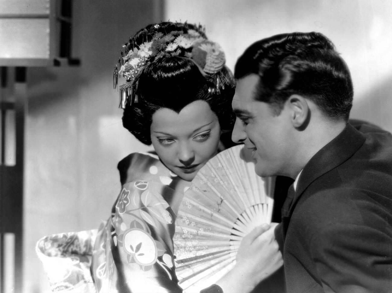 Sylvia Sidney And Cary Grant In A Still From 'Madame Butterfly,' 1932.