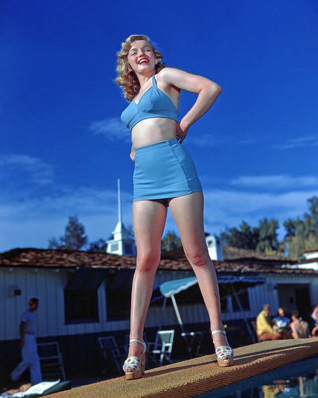 Explore The Early Days Of Marilyn Monroe Through The Lens Of Bruno Bernard At The Racquet Club Of Palm Springs In 1948