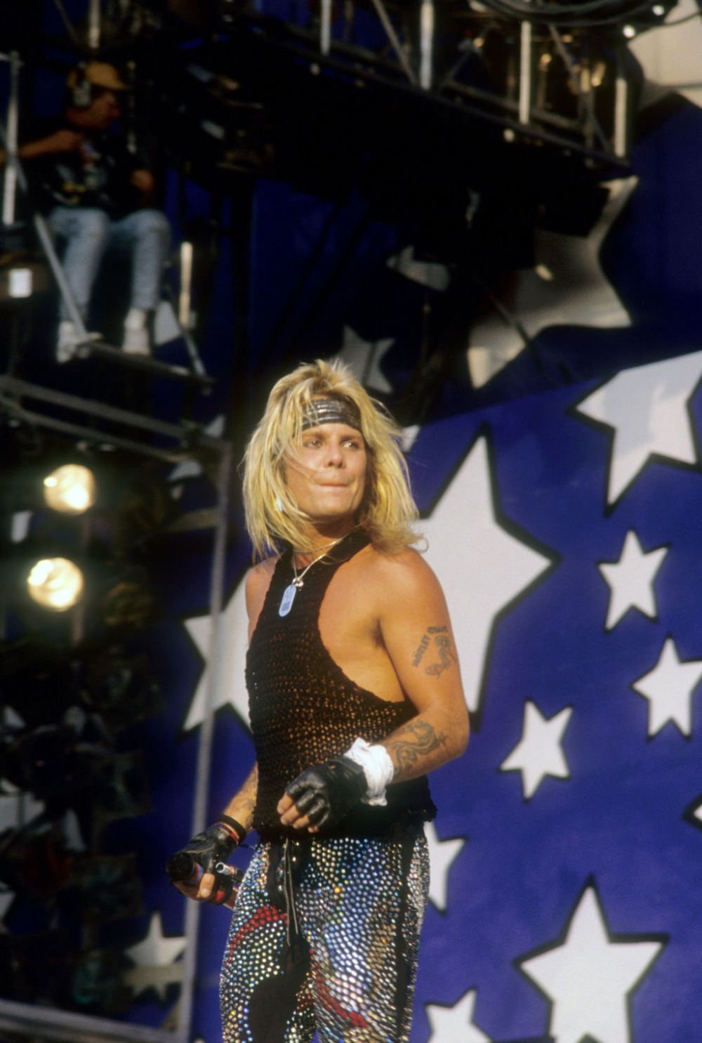 Vince Neil, Frontman Of The Motley Crue, Performs At The Moscow Music Peace Festival.