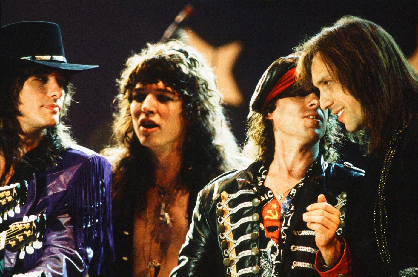 All-Star Session At The Moscow Music Peace Festival 1989, Featuring Richie Sambora, Tom Keifer, Klaus Meine, And Nikolai Noskov, 1989.