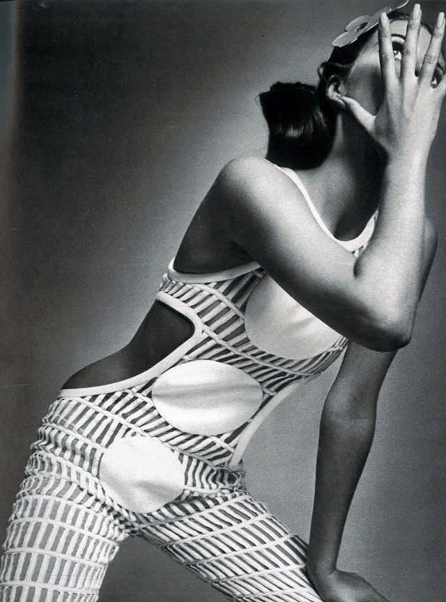 Nicole De La Marge In Jumpsuit By Andre Courrèges, 1967