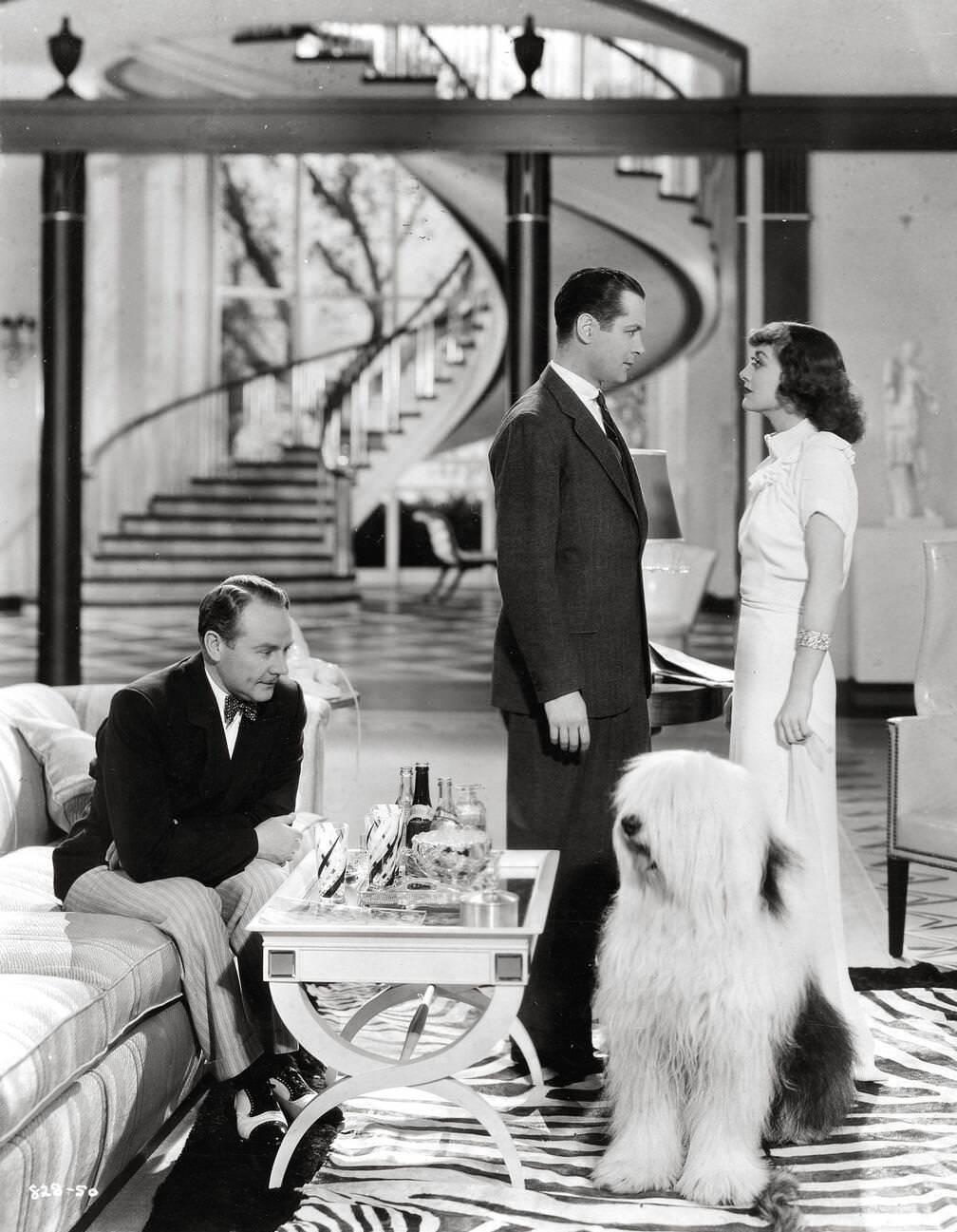 Charles Ruggles, Robert Montgomery, And Joan Crawford In &Amp;Quot;No More Ladies&Amp;Quot;, 1935.