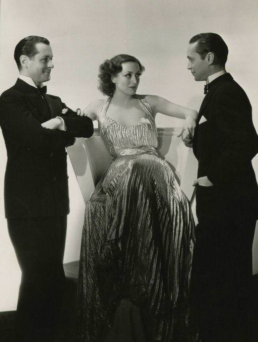 Joan Crawford, Robert Montgomery, And Franchot Tone In &Amp;Quot;No More Ladies&Amp;Quot;, 1935.